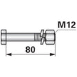 Schraube zu Mulcher M12 x 1,75 - Variante 1 – Schrauben Ersatzteil
