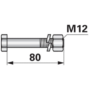 Schraube zu Mulcher M12 x 1,75 - Variante 1 – Schrauben Ersatzteil