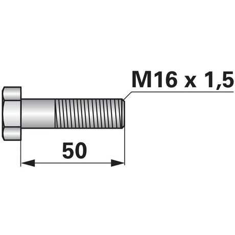 Schraube zu Mulcher M16 x 1,5 x 50 – Schrauben Ersatzteil