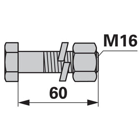 Schraube zu Mulcher M16 x 2 – Mulcher Ersatzteil