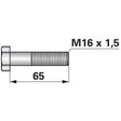 Schraube für Kreiselegge M 16x1,5x65 – Schrauben Ersatzteil