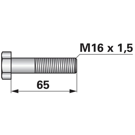Schraube für Kreiselegge M 16x1,5x65 – Schrauben Ersatzteil