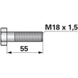 Schraube für Kreiselegge M 18x1,5x55 – Egge Ersatzteil