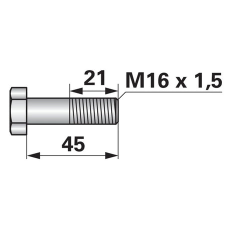 Schraube für Keiselegge M 16x1,5x45 – Schrauben Ersatzteil