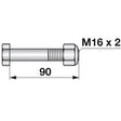 Schraube zu Mulcher M16 x 2 – Mulcher Ersatzteil