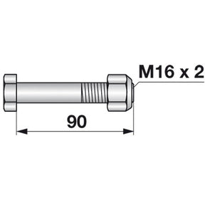 Schraube zu Mulcher M16 x 2 – Mulcher Ersatzteil