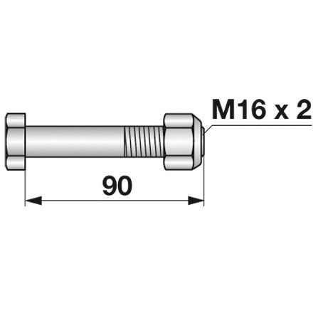 Schraube zu Mulcher M16 x 2 – Mulcher Ersatzteil
