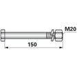 Schraube mit Mutter M 20 x 2,5 x150 mm zu Willibald – Schrauben Ersatzteil