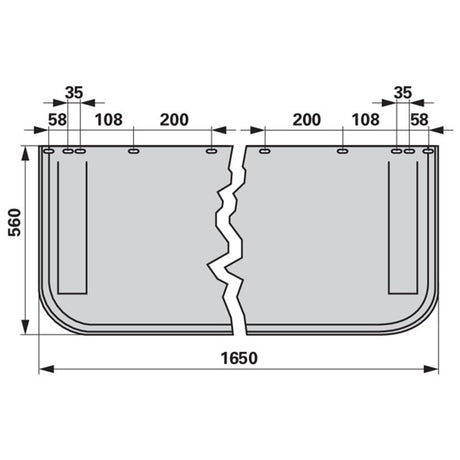 Schwadtuch B 560 x L 1.650 mm zu Pöttinger 499.004 – Landtechnik Ersatzteil