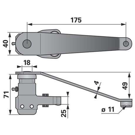 Schwinghebel ESM 2670030 – Halter für Balkenmäher Ersatzteil