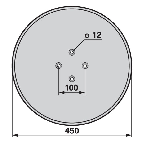 Sechscheibe 450 mm, glatt zu Heger – Egge Scheiben Ersatzteil