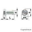 Sechskantschraube M12x40 mm zu Jurop – Landtechnik Ersatzteil