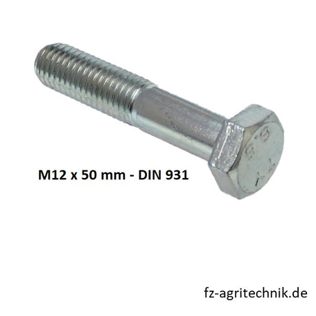 Sechskantschraube M12 x 50 mm -  103.091 zu Pöttinger – Schrauben Ersatzteil