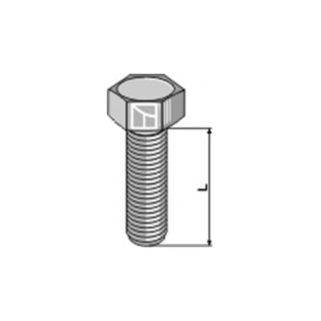Sechskantschraube zu Pegoraro M10 x 1,5 x 35 mm ohne Mutter – Schrauben Ersatzteil
