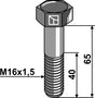 Sechskantschraube mit Feingewinde - M16x1,5X65 - 12.9 01.002.6917 zu Sauerburger