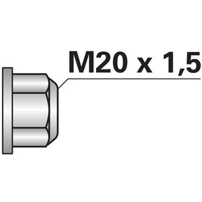Selbstsichernde Bundmutter M20x1,5 – Egge Ersatzteil