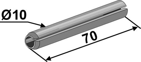 Spannstift - Ø10x70