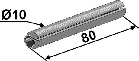 Spannstift - Ø10x80