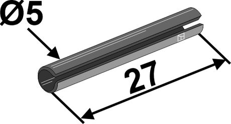 Spannstift - Ø5x27
