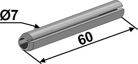 Spannstift - Ø7x60