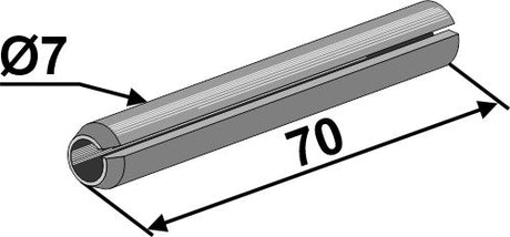 Spannstift - Ø7x70