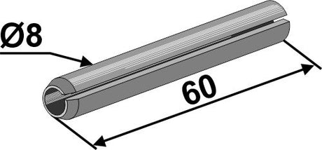 Spannstift - Ø8x60