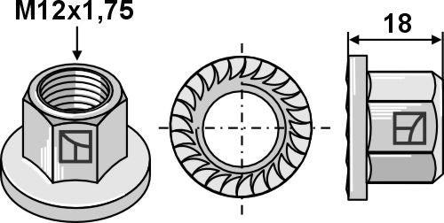 Sperrzahnmutter M12x1,75 901215 zu Köckerling
