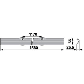 Spezialprofil 6115650207 L 1.580 mm zu Welger – Landtechnik Ersatzteil