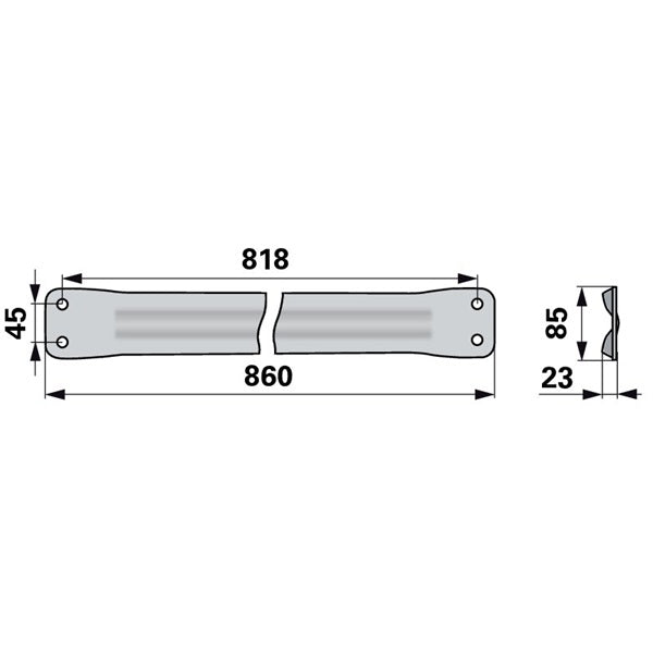 Spezialprofil 6121650207 L 860 mm zu Welger – Landtechnik Ersatzteil