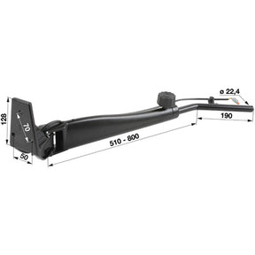 Spiegelarm 87350491 zu New Holland links – Traktorspiegel Ersatzteil