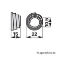 Spiralblattfeder 94638 zu Rapid – Landtechnik Ersatzteil