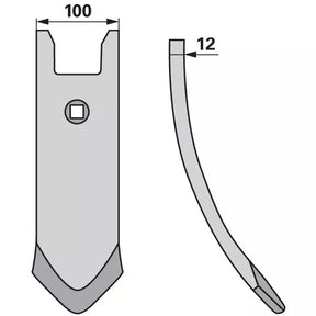 Spitze - Arbeitsbreite 100 mm – Grubber Spitzen Ersatzteil