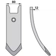 Spitze - Arbeitsbreite 80 mm – Grubber Spitzen Ersatzteil