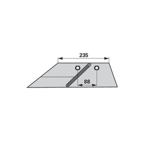 Spitzschar links P51.002.05 zu Vogel&Noot – Pflug Ersatzteil