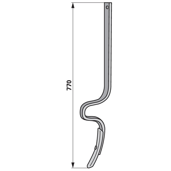 Spurlockererzinker komplett 40x10x770 zu Feldherr – Grubber Zinken Ersatzteil