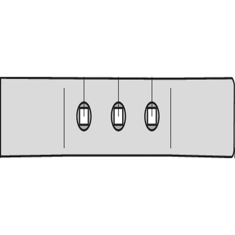 Stahlschar - 447x75 mm – Bodenbearbeitung Ersatzteil