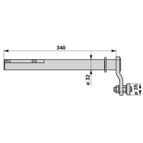 Steuerarm lang VF06563320 zu Deutz - Fahr – Deutz Stangen Ersatzteil