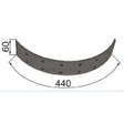 Bremsbelag 1185340703 hinten zu Steyr – Bremsbeläge für Traktor Ersatzteil