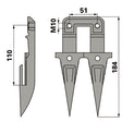 Steyr Doppelfinger mit Fingerplatte 1188720509 – Landtechnik Ersatzteil