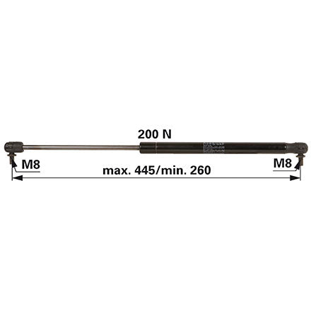 Gasdruckfeder 1-34-471-005 zu Steyr – Traktor Gasdruckfedern Ersatzteil