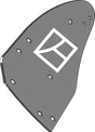 Streichblech-Hinterteil C40B L - links 3441141 zu Lemken