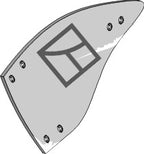 Streichblech-Hinterteil - links 84087 zu Massey Ferguson