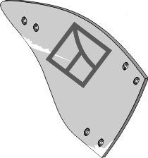 Streichblech-Hinterteil - rechts 84031 zu Agrolux