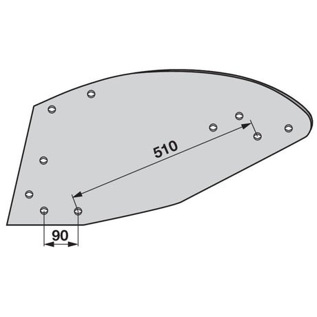 Mollblech 073261 zu Kverneland – Mollbleche Ersatzteil