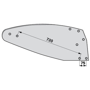 Mollblech rechts PK8.001.01 zu Eberhardt – Mollbleche Ersatzteil