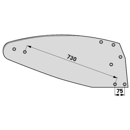 Mollblech rechts PK8.001.01 zu Eberhardt – Mollbleche Ersatzteil