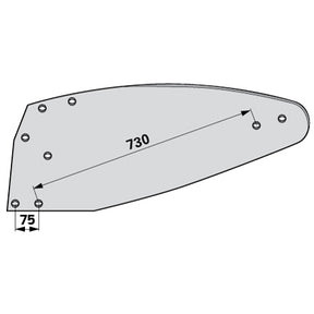 Mollblech links PK8.002.01 zu Eberhardt – Mollbleche Ersatzteil
