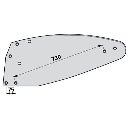 Mollblech links PK8.002.01 zu Eberhardt – Mollbleche Ersatzteil