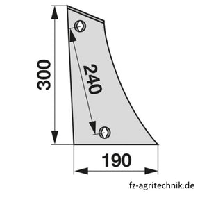 Streichblechkante rechts STB 40000 zu Eberhardt – Pflug Ersatzteil