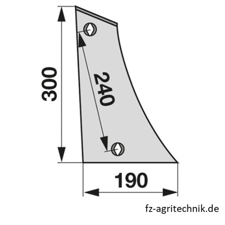 Streichblechkante rechts STB 40000 zu Eberhardt – Pflug Ersatzteil